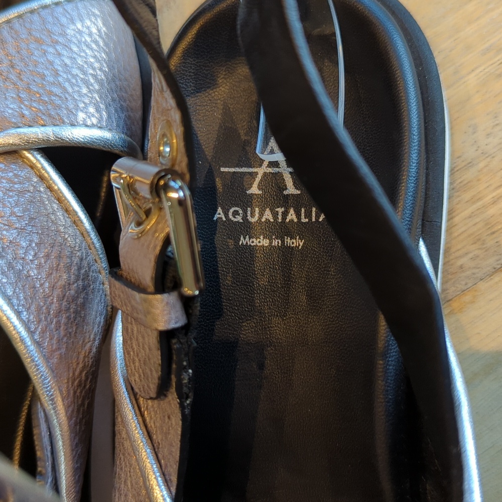 Aquatalia Eloise criss cross sling back sandals 6.5 - Picture 6 of 9